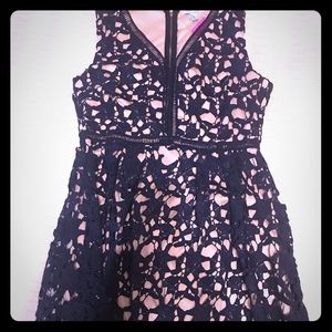 Navy Lace Dress by She + Sky